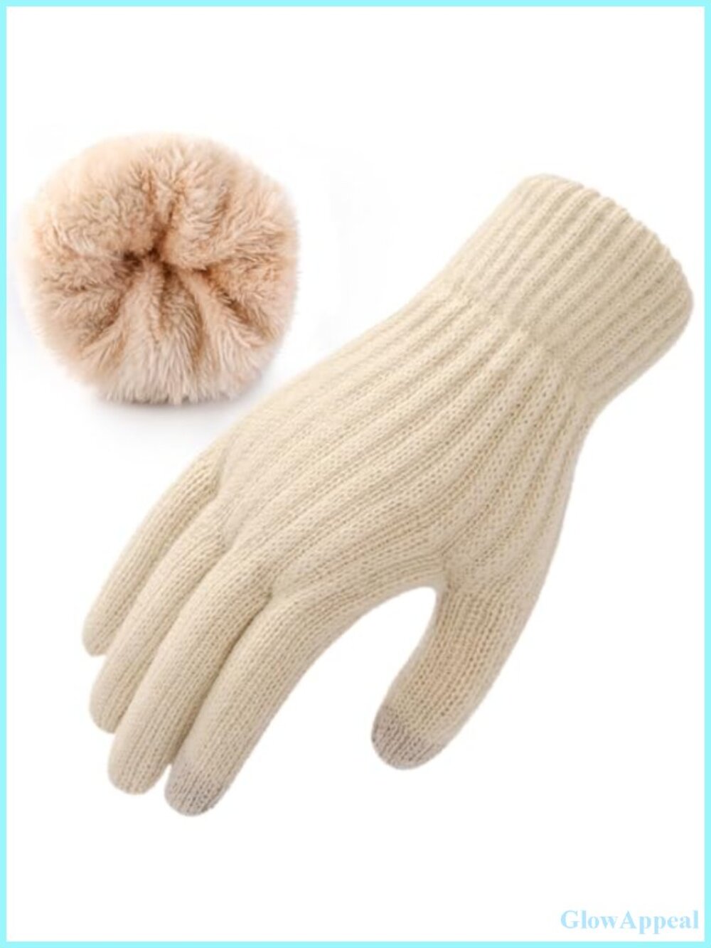 Women's Thermal Touchscreen Knit Gloves Fleece Liner Winter